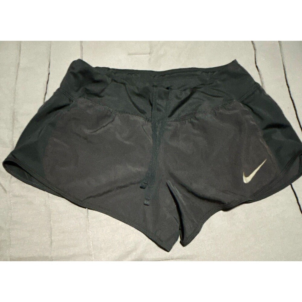 Nike Dri-FIT Women’s Black Running Shorts Pull-On Elastic Stretch Waist 2.5"